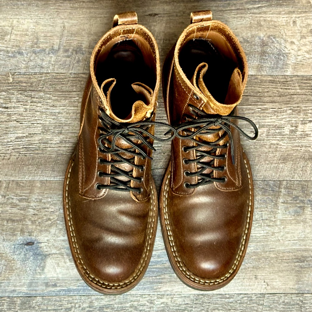 White's Brown Leather 350 Cruiser Boots Size 12d, Euc, Cinnamon Waxed Flesh
